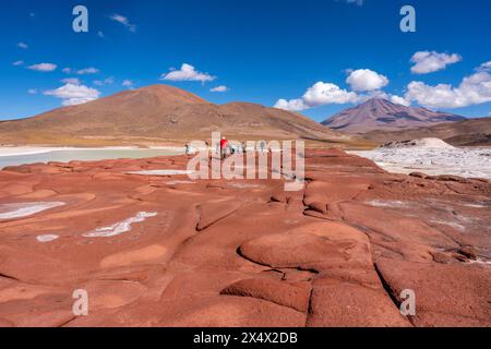 Piedras Rojas (Rote Steine), in der Nähe von San Pedro de Atacama, Chile. Stockfoto