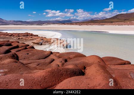 Piedras Rojas (Rote Steine), in der Nähe von San Pedro de Atacama, Chile. Stockfoto