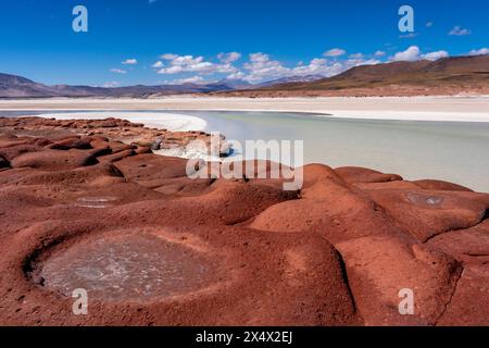 Piedras Rojas (Rote Steine), in der Nähe von San Pedro de Atacama, Chile. Stockfoto