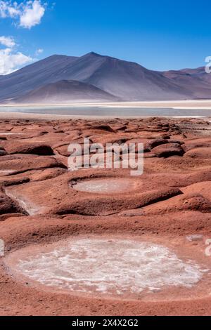 Piedras Rojas (Rote Steine), in der Nähe von San Pedro de Atacama, Chile. Stockfoto