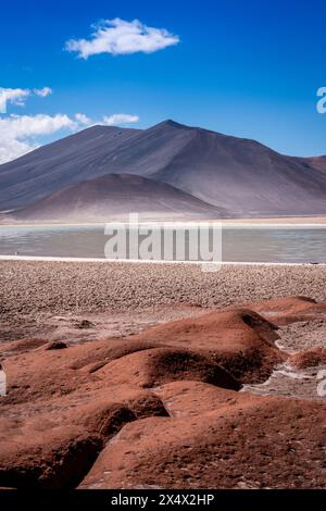 Piedras Rojas (Rote Steine), in der Nähe von San Pedro de Atacama, Chile. Stockfoto