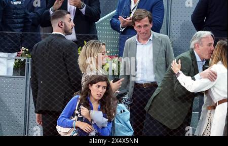 Madrid, Spanien. Mai 2024. Jose Luis Martinez Almeida und Teresa urquijo während der Masters Series Madrid am Sonntag, 5. Mai 2024 Credit: CORDON PRESS/Alamy Live News Stockfoto