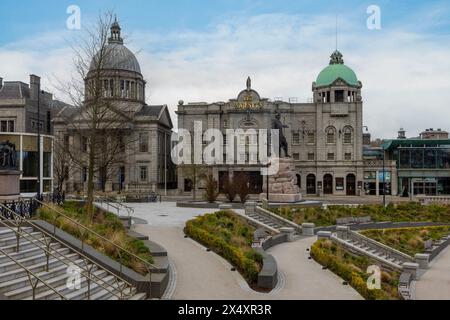 Aberdeen City, auch bekannt als Granite City, ist eine Hafenstadt im Nordosten Schottlands. Stockfoto