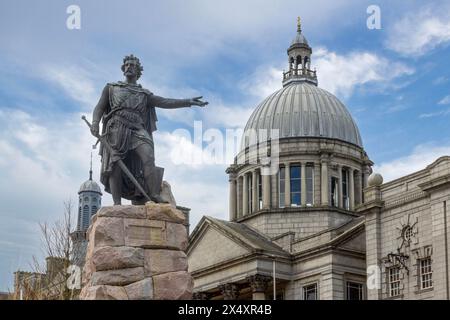 Aberdeen City, auch bekannt als Granite City, ist eine Hafenstadt im Nordosten Schottlands. Stockfoto