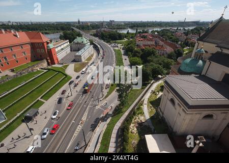 Straße in Warschau Polen Stockfoto