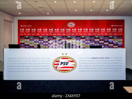 Im Pressekonferenzsaal des Philips Stadions – der offiziellen Arena des FC PSV Eindhoven Stockfoto