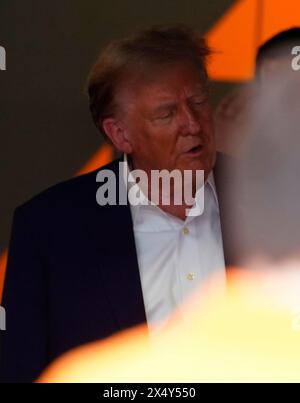 Miami, Vereinigte Staaten. Mai 2024. 05.05.2024, Miami International Autodrome, Miami, Formel 1 Crypto.com Miami Grand Prix, im Bild Donald Trump Credit: dpa/Alamy Live News Stockfoto