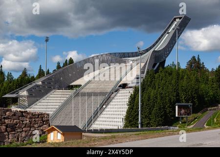 Holmenkollbakken Skisprungschanze Oslo Norwegen Stockfoto