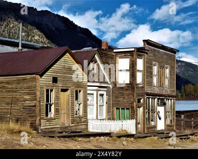 Geisterstädte in Saint Elmo, Colorado Stockfoto