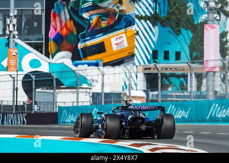 Miami, USA. Mai 2024. Logan Sargeant (USA) Williams Racing FW46. 05.05.2024. Formel-1-Weltmeisterschaft, Rd 6, Miami Grand Prix, Miami, Florida, USA, Wettkampftag. Das Foto sollte lauten: XPB/Alamy Live News. Stockfoto