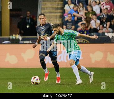 MLS-Spiel zwischen Philadelphia Union und Seattle Sounders FC im Subaru Park. Stockfoto