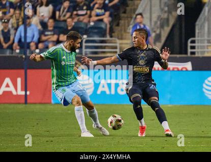 MLS-Spiel zwischen Philadelphia Union und Seattle Sounders FC im Subaru Park. Stockfoto