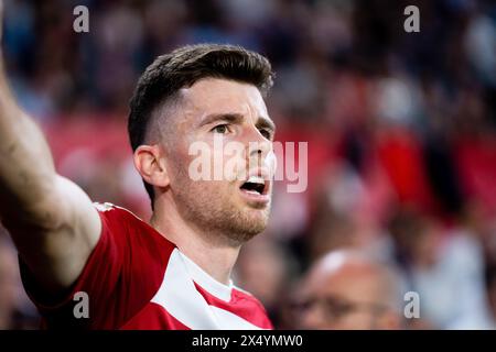 Sevilla, Spanien. Mai 2024. Gerard Gumbau von Granada CF wurde während des La Liga EA Sports Matches zwischen Sevilla FC und Granada CF im Ramon Sanchez Pizjuan Stadium gesehen. Endergebnis: Sevilla FC 3:0 Granada CF (Foto: Francis Gonzalez/SOPA Images/SIPA USA) Credit: SIPA USA/Alamy Live News Stockfoto