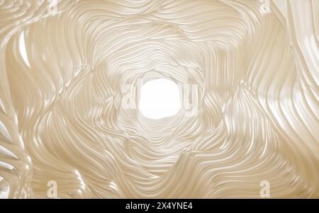 Abstrakter goldener Metallhintergrund, 3D-Rendering. 3D-Abbildung. Stockfoto