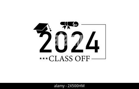 2024 Text Illustrations Design Stock Vektor