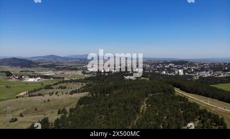 Landschaft in den Bergen, Zlatibor - Serbien Stockfoto