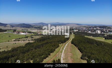 Landschaft in den Bergen, Zlatibor - Serbien Stockfoto