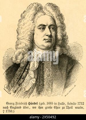 Georg Friedrich Händel (Georg Friederich Händel), Komponist, KÜNSTLER, URHEBERRECHT IST NICHT FREIZUGEBEN Stockfoto