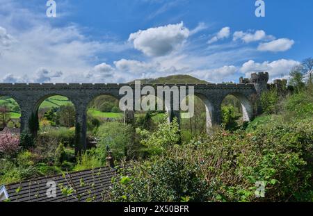 Knucklas Viadukt, Knucklas, Wales Stockfoto