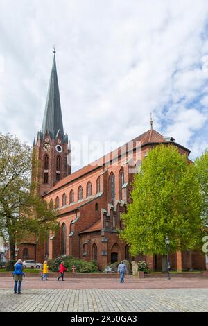 Protestand St. Petri Kirche in der Altstadt von Buxtehude, Niedersachsen Stockfoto