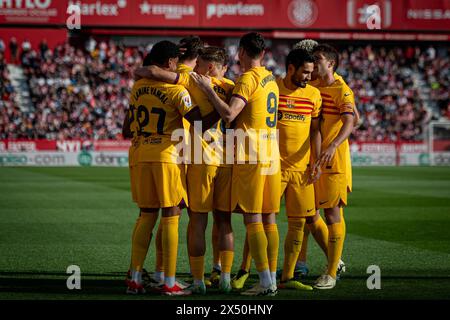 Girona, Spanien. Mai 2024. Während eines La Liga EA Sports Spiels zwischen Girona FC und FC Barcelona am 4. Mai 2024 im Estadio Municipal de Montilivi in Girona, Spanien. Foto: Felipe Mondino Credit: CORDON PRESS/Alamy Live News Stockfoto