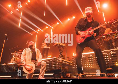 Kopenhagen, Dänemark. Mai 2024. Der amerikanische Sänger und Songwriter Teddy Swims gibt ein Live-Konzert in KB Hallen, Frederiksberg in Kopenhagen. (Foto: Gonzales Foto - Peter Troest). Stockfoto