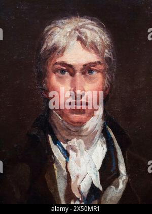 JMW Turner (1775–1851), Selbstporträtgemälde des englischen romantischen Malers Joseph Mallord William Turner, Öl auf Leinwand um 1799 Stockfoto