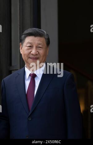 Paris, Frankreich. Mai 2024. Chinesischer Präsident Xi Jinping im Elysee-Palast in Paris, am 6. Mai 2024. Foto: Eliot Blondet/ABACAPRESS. COM Credit: Abaca Press/Alamy Live News Stockfoto