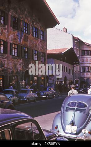 Mittenwald GER, 20240306, Aufnahme ca. 1958, Mittenwald, Bayern *** Mittenwald GER, 20240306, Foto ca. 1958, Mittenwald, Bayern Stockfoto