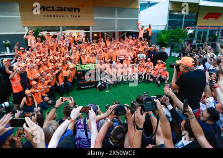 Miami, Etats Unis. Mai 2024. NORRIS Lando (gbr), McLaren F1 Team MCL38, Porträt während des Formel 1 Crypto.com Miami Grand Prix 2024, 6. Runde der Formel 1 Weltmeisterschaft 2024 vom 3. Bis 5. Mai 2024 auf dem Miami International Autodrome in Miami, USA - Foto DPPI Credit: DPPI Media/Alamy Live News Stockfoto