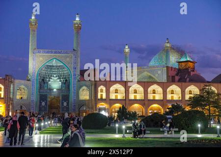 Isfahan, Iran – 1. April 2024: Schah-Moschee, auch bekannt als Imam-Moschee in Isfahan, Iran. Stockfoto