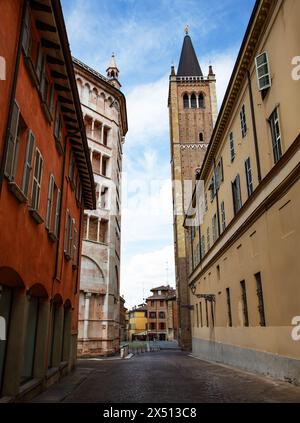 Die Kathedrale von Parma, ein Wahrzeichen Italiens Stockfoto