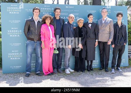 Rom, Italien. Mai 2024. Cast nimmt am Fotoaufruf des Films „Vangelo secondo Maria“ im Casa del Cinema in Rom Teil (Foto: Matteo Nardone/Pacific Press/SIPA USA) Credit: SIPA USA/Alamy Live News Stockfoto