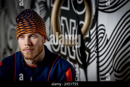 AMSTERDAM - Porträt von Menno van Gorp, Mitglied des Dutch Breaking Teams. Er hofft, sich für die Breakdance-Sektion bei den Olympischen Spielen in Prijs zu qualifizieren. ANP ROBIN UTRECHT Stockfoto