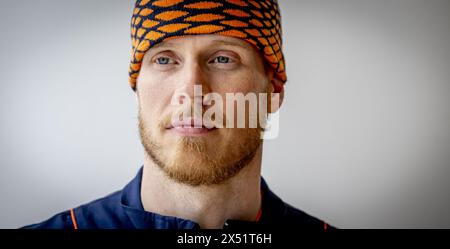 AMSTERDAM - Porträt von Menno van Gorp, Mitglied des Dutch Breaking Teams. Er hofft, sich für die Breakdance-Sektion bei den Olympischen Spielen in Prijs zu qualifizieren. ANP ROBIN UTRECHT Stockfoto