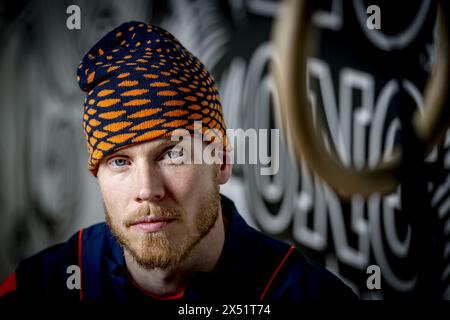 AMSTERDAM - Porträt von Menno van Gorp, Mitglied des Dutch Breaking Teams. Er hofft, sich für die Breakdance-Sektion bei den Olympischen Spielen in Prijs zu qualifizieren. ANP ROBIN UTRECHT Stockfoto