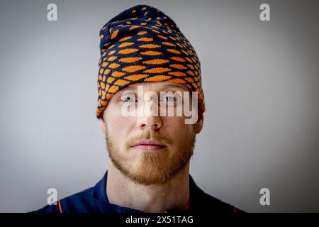 AMSTERDAM - Porträt von Menno van Gorp, Mitglied des Dutch Breaking Teams. Er hofft, sich für die Breakdance-Sektion bei den Olympischen Spielen in Prijs zu qualifizieren. ANP ROBIN UTRECHT Stockfoto