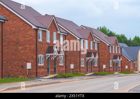Neues Haus in Großbritannien, Beispiel für moderne Häuser in Großbritannien Stockfoto