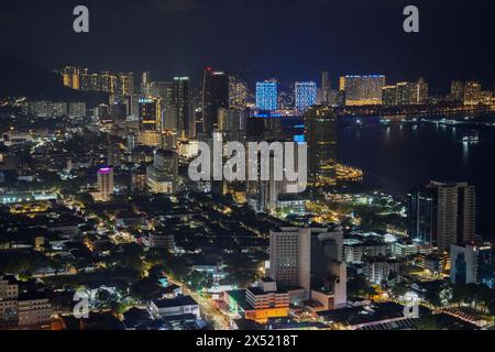 Sehen Sie die Stadt Georgetown auf Penang Island in Malaysia Südostasien Stockfoto