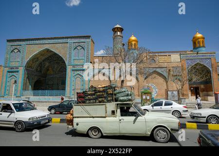 Sanandaj, Iran - 13. April 2024: Jameh-Moschee von Sanandaj in Kurdistan, Iran. Stockfoto