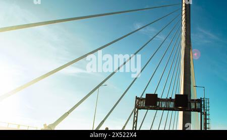 CCLEX-Hängebrücke in Cebu. Stockfoto