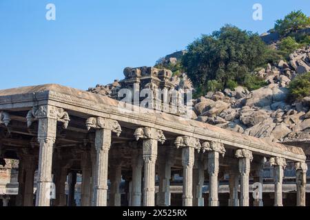 Gingee Venkataramana Tempel im Gingee Fort Complex, Villupuram District, Tamil Nadu, Indien. Stockfoto