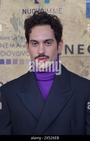 Rom, Italien. Mai 2024. ROM, ITALIEN - 03. MAI: Mahmood nimmt am Fotogespräch während des 69. David Di Donatello am 03. Mai 2024 in den Cinecitta Studios in Rom Teil. Quelle: dpa/Alamy Live News Stockfoto