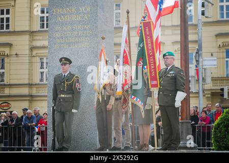 Pilsen, Tschechische Republik. Mai 2024. Eine wichtige Gedenkveranstaltung zum Befreiungsfestival Pilsen, danke, Amerika! Die Veranstaltung fand am 6. Mai 2024 in Pilsen, Tschechien, statt. Quelle: Miroslav Chaloupka/CTK Photo/Alamy Live News Stockfoto