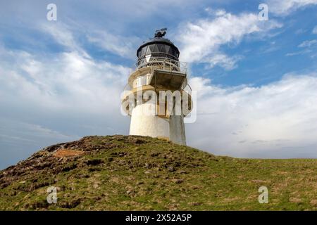 Der Todhead Lighthouse ist ein Leuchtturm in Aberdeenshire, Schottland, südlich von Stonehaven. Stockfoto