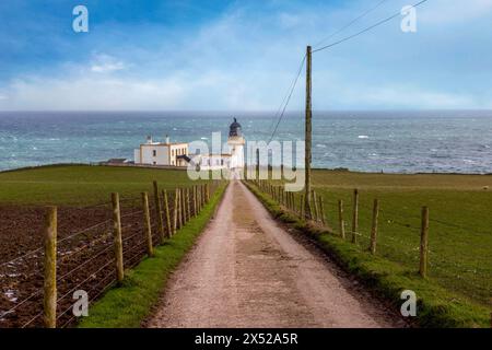 Der Todhead Lighthouse ist ein Leuchtturm in Aberdeenshire, Schottland, südlich von Stonehaven. Stockfoto