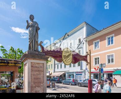 Bad Ischl: Altstadt, Straße Esplanade im Salzkammergut, Oberösterreich, Oberösterreich, Österreich Stockfoto