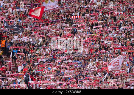 Leipzig, Deutschland. April 2024. firo: 27.04.2024, Fußball, 1.Liga, 1.Bundesliga, Saison 2023/2024, RB, Red Bull Leipzig - BVB, Borussia Dortmund 4:1 Fans Leipzig Credit: dpa/Alamy Live News Stockfoto