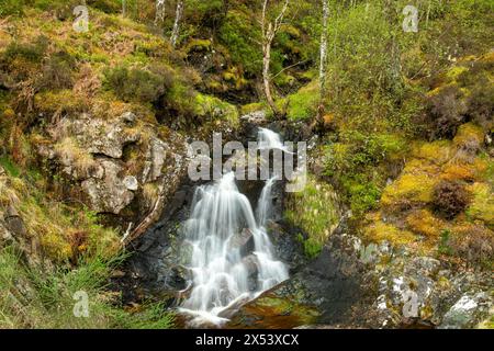 Ein wunderschöner Wasserfall stürzt über Felsen Stockfoto