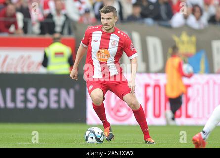 Essen, Deutschland. April 2024. firo: 28.04.2024 Fußball, 3. Dritte Bundesliga, Saison 2023/2024, 35. Spieltag, RWE RW Rot Weiss Essen - FC Ingolstadt 04 4:0 Thomas Eisfeld Einzelaktion Credit: dpa/Alamy Live News Stockfoto